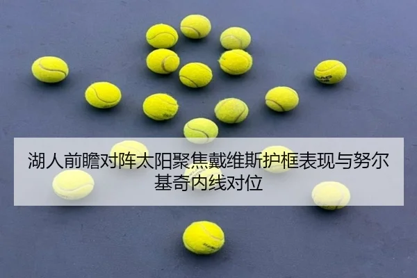 湖人前瞻对阵太阳聚焦戴维斯护框表现与努尔基奇内线对位 - kaiyun
